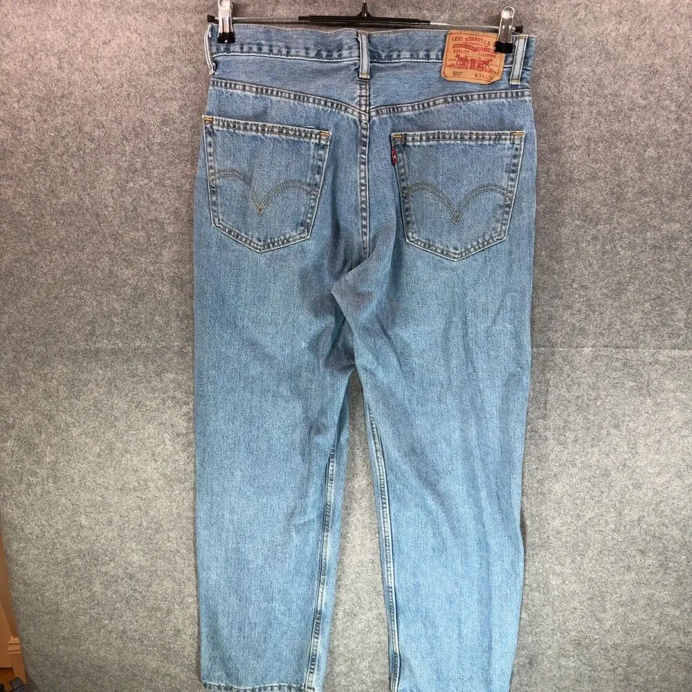 Levi's 550 Relaxed Fit Jeans - Light Wash Denim 34x30